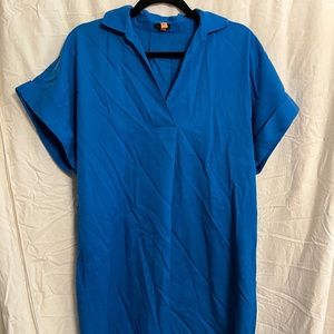 Royal blue shift dress Ann Taylor